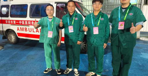 比分2:2!"湘超"常德主场医疗防线风雨全程护平安