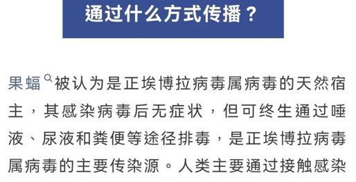 【健康科普】埃博拉病毒病是什么？传播途径有哪些？如何预防？